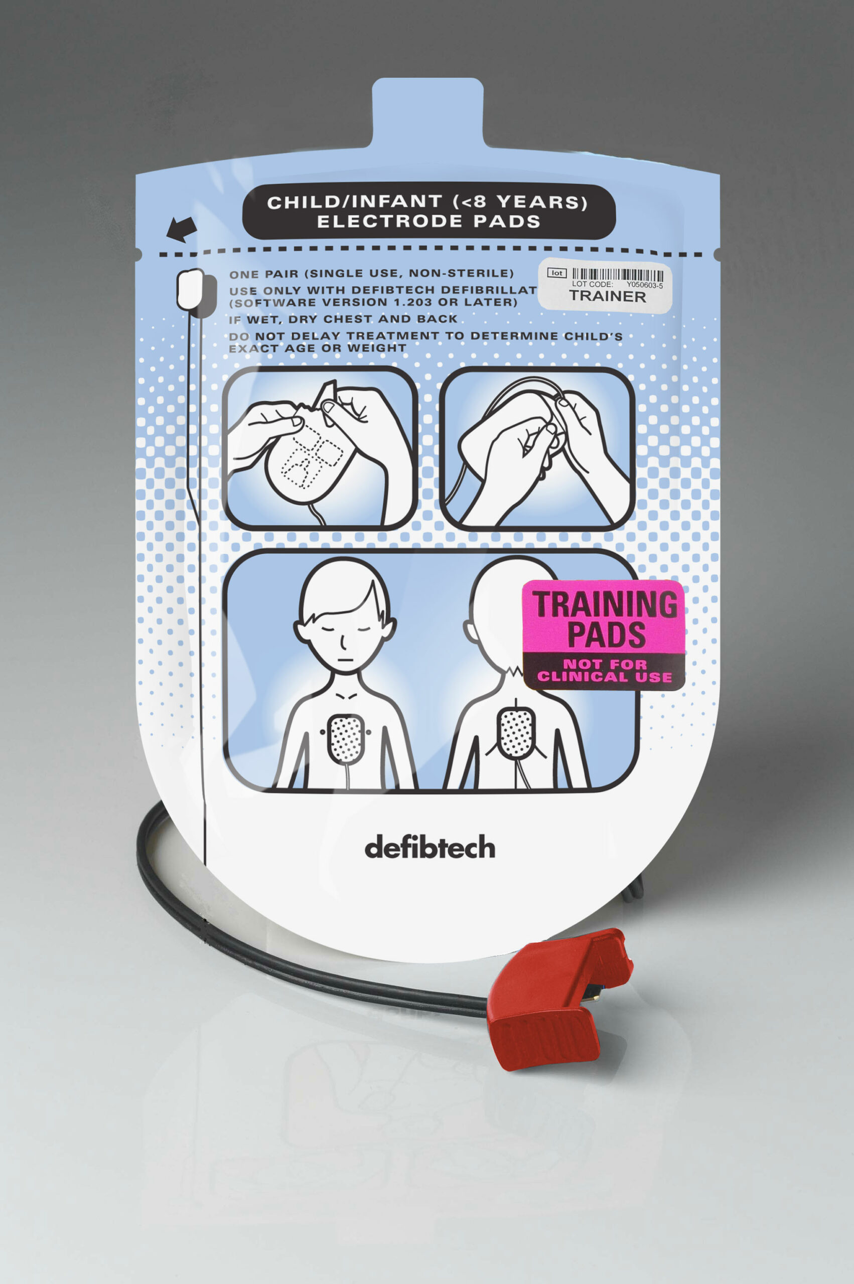 Paediatric AED Training Pads package (1 set)