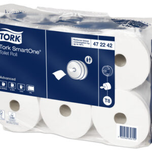 Bulk Buy * Tork Smart One Toilet Roll White 2ply - 20 cases of 6 rolls