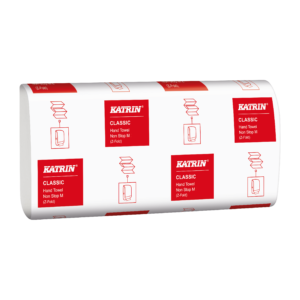 Katrin Classic Non Stop 1ply White Hand Towels (14 sleeves)