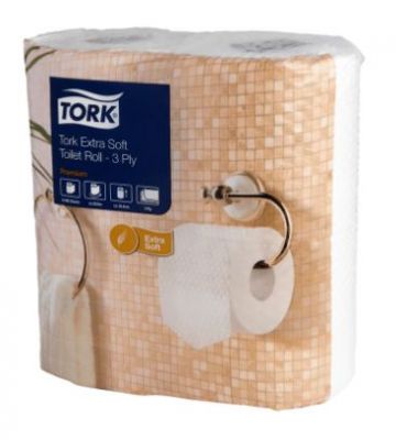 800 Tork Extra Soft 3 Ply Premium Toilet Rolls (20 cases of 40 Rolls)