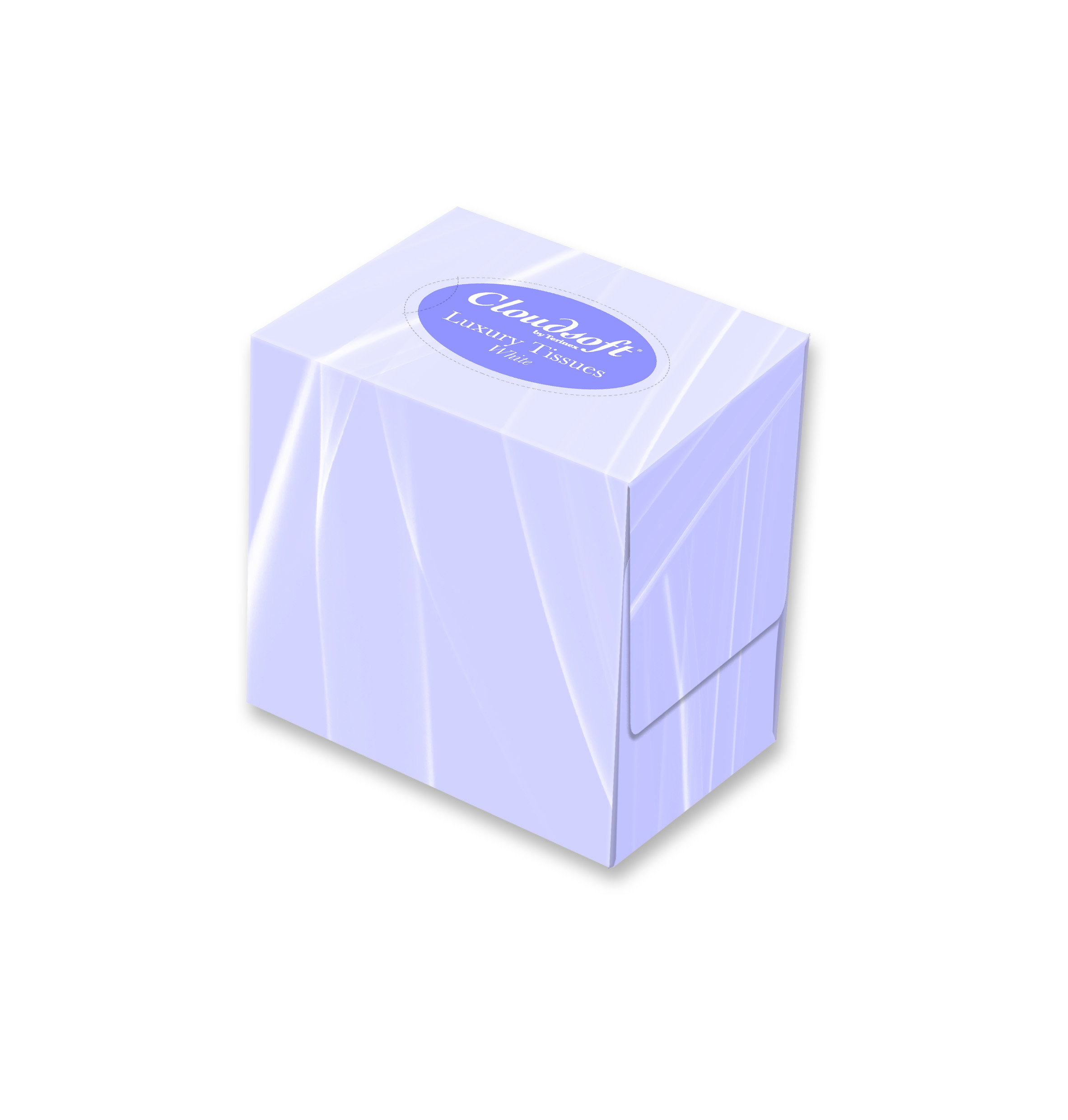 Bulk Buy Cloudsoft White 2ply Facial Tissues Cube (10 x Case of 24)