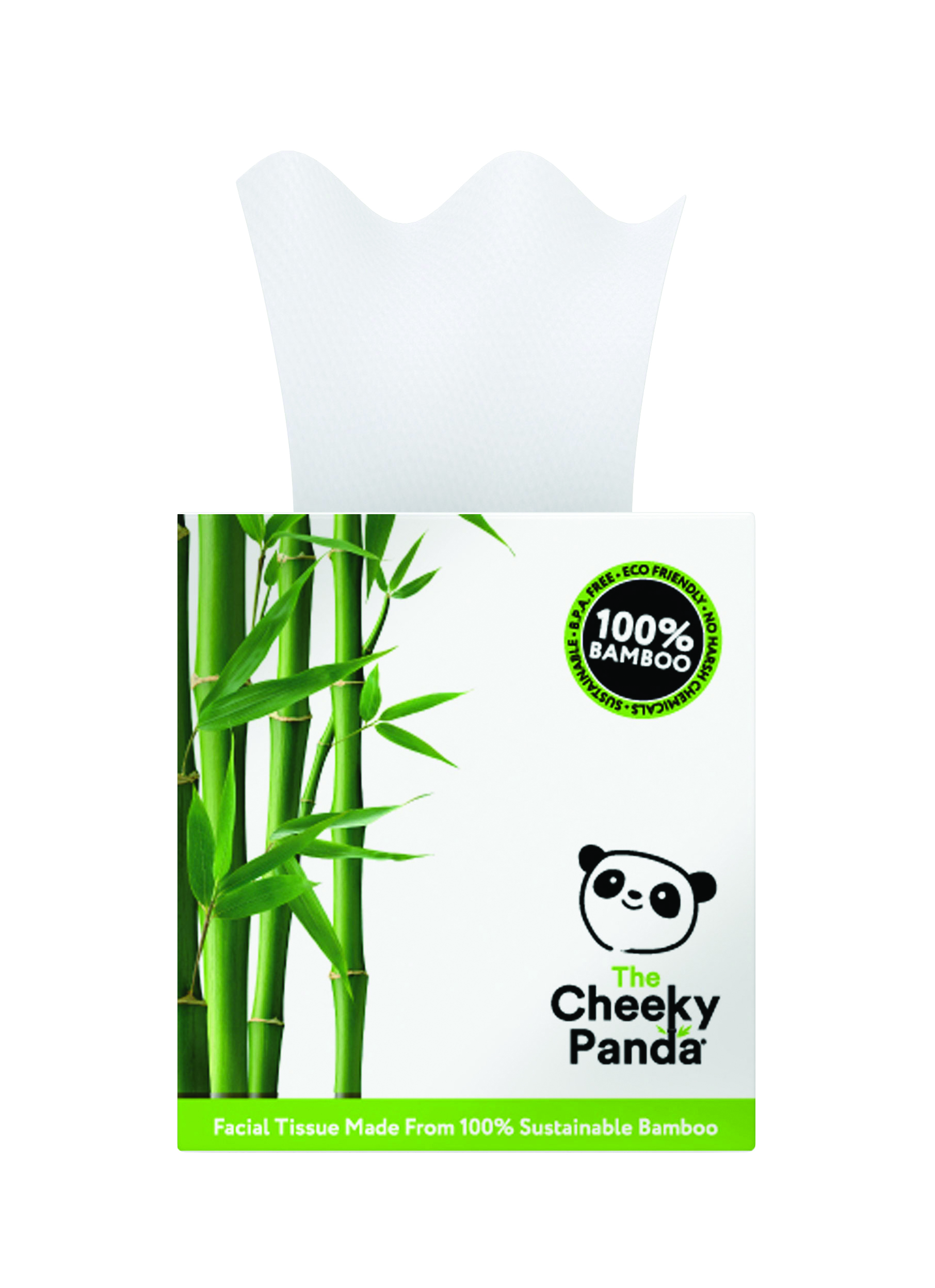 Cheeky Panda Bamboo Facial Tissue Cube 56s x 12