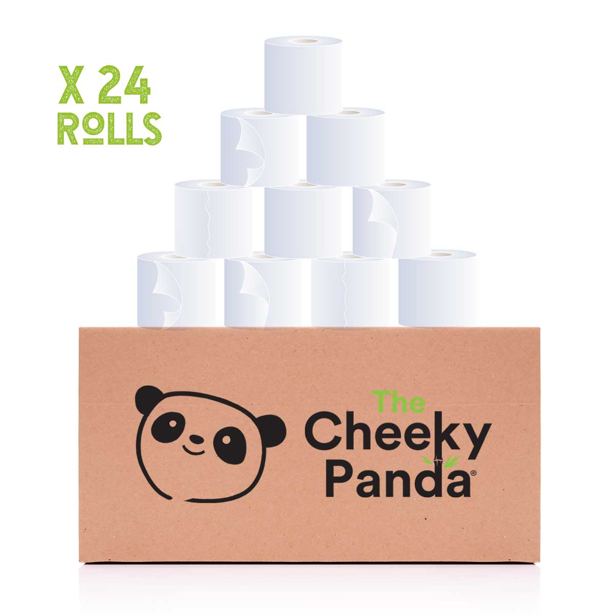 Cheeky Panda Plastic Free 3ply Toilet Tissue 24 Rolls