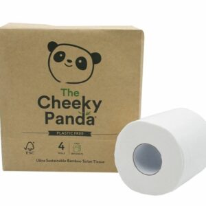 Cheeky Panda Plastic Free Toilet Tissue 4 Roll pack x 6 (24 rolls)