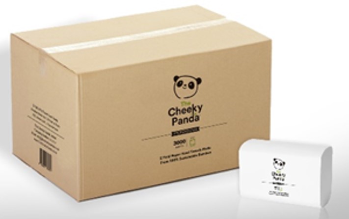 Cheeky Panda Flushable Bamboo Z Fold Hand towels (200 sheets x 15)