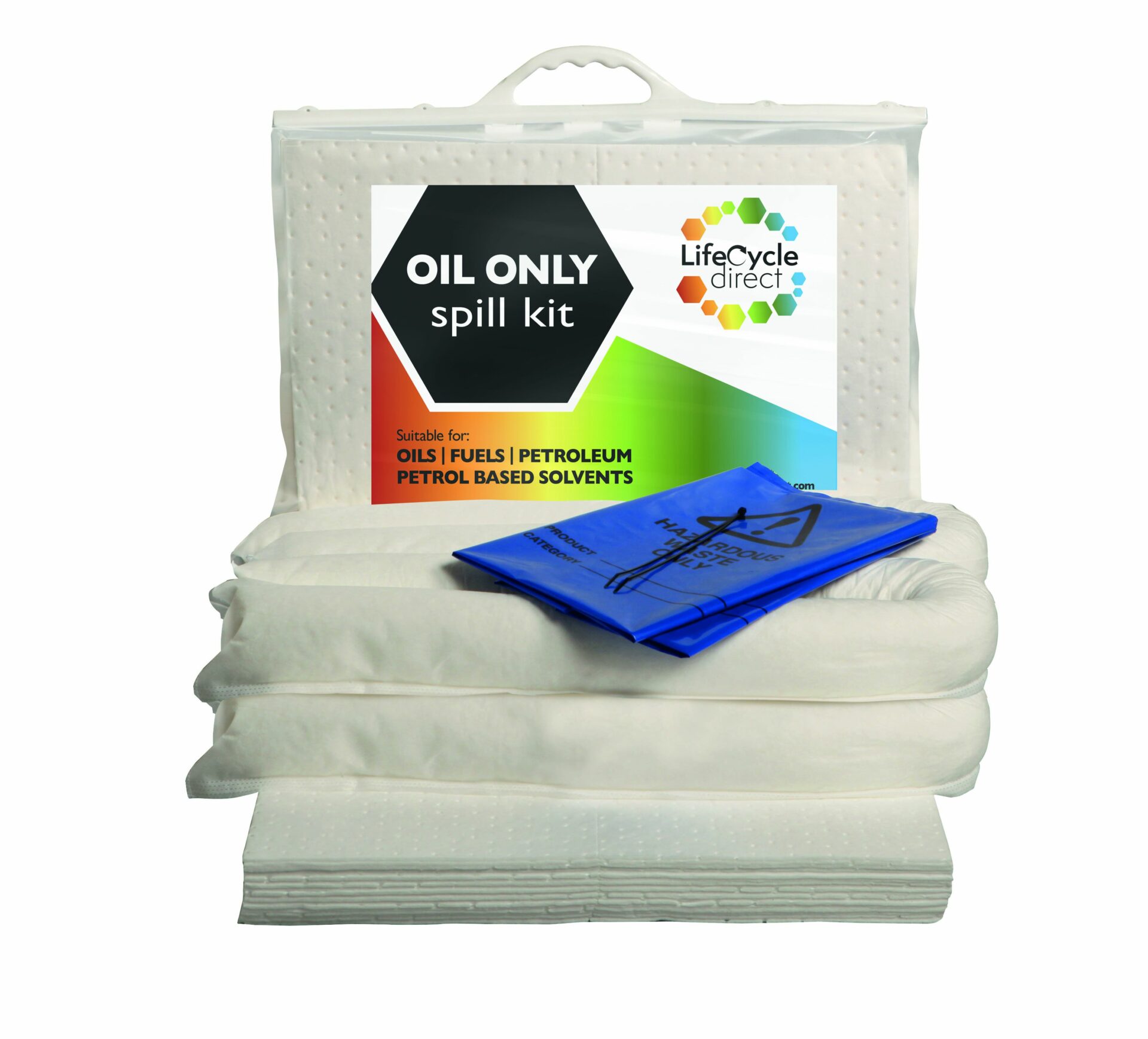 40 Litre Oil & Fuel Absorbent Spill Kit Small Clip top bag