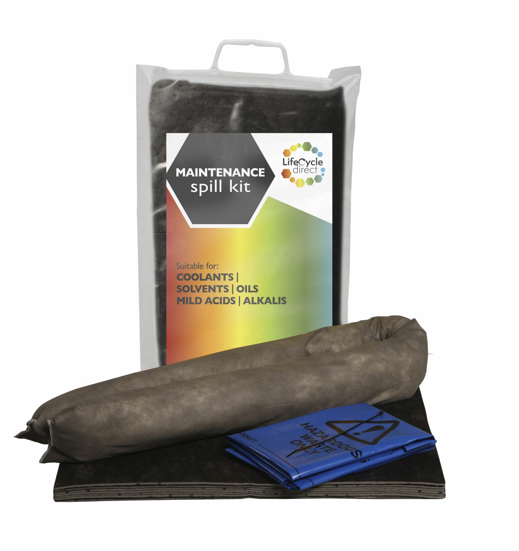 10 Litre General Maintenance Absorbent Spill Kit Mini Clip top bag