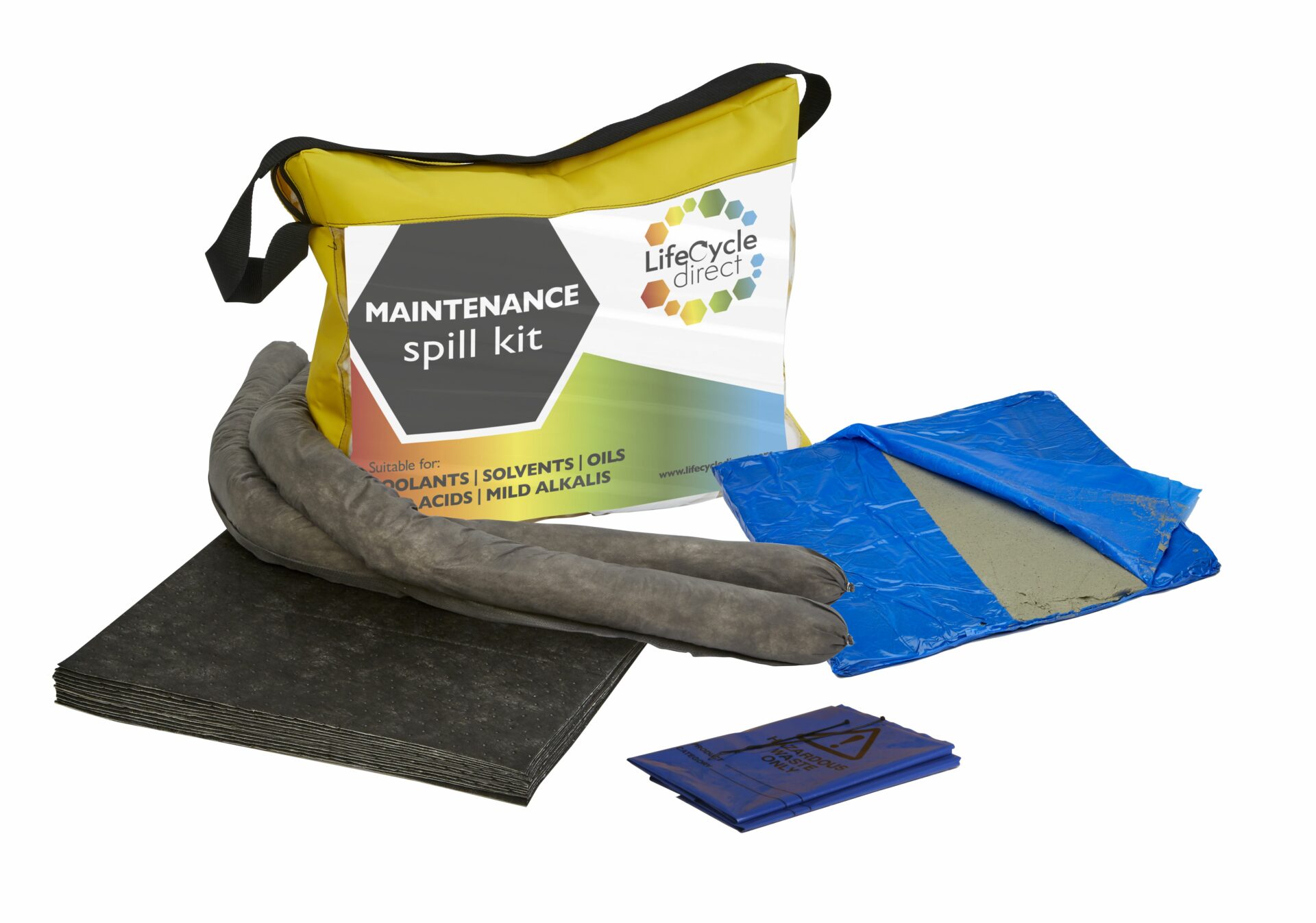 50 Litre General Maintenance Absorbent Spill Kit Small Holdall Bag with Putty & Drain Cover