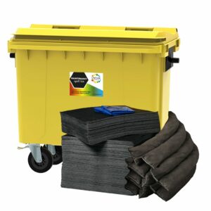 400L General Maintenance Spill Kit 4 Wheeled Drain Cover & Putty