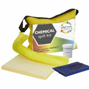 50 Litre Chemical Absorbent Spill Kit Small Holdall Bag with Putty