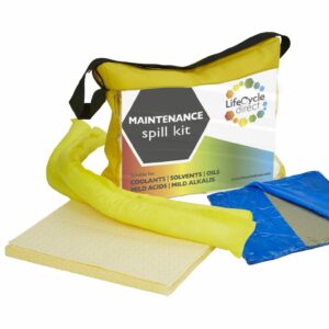 50 Litre Chemical Absorbent Spill Kit Small Holdall Bag with Drain Cover