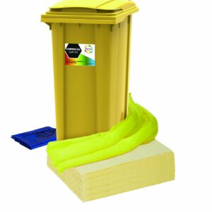 360 Litre Chemical Absorbent Spill Kit in Wheeled Bin Free Delivery