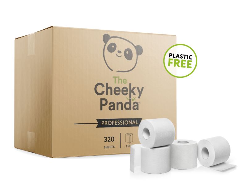 Cheeky Panda Bamboo 320 sheet Toilet Paper x 36