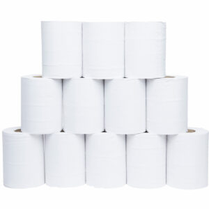 Recycled Mini Centrefeed Roll White (60m x 12 rolls)