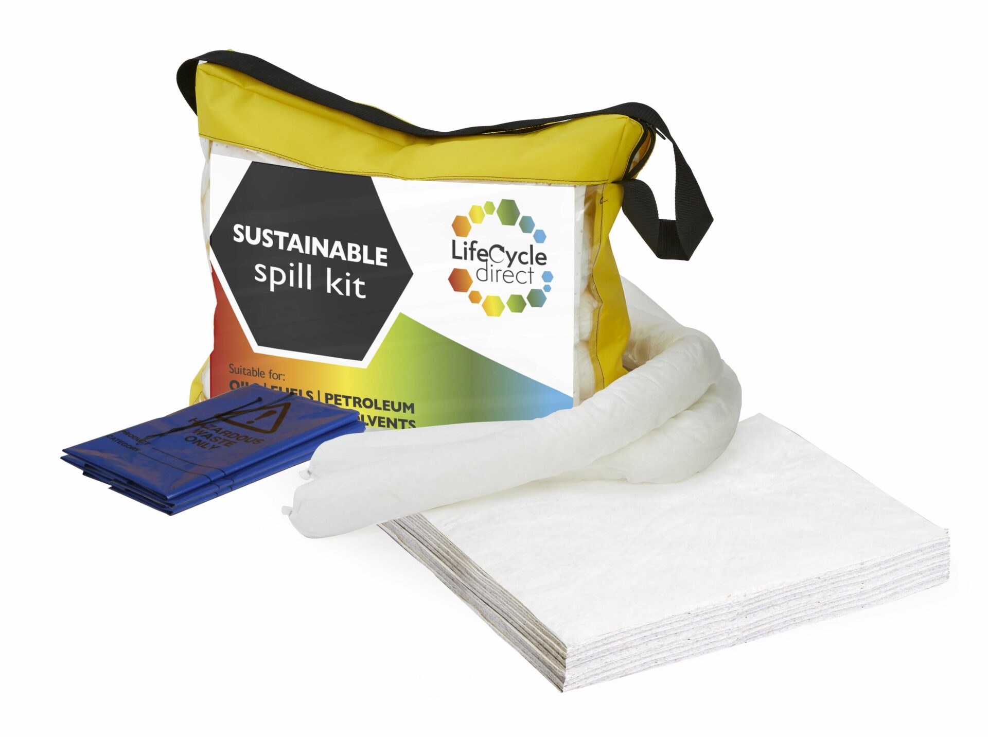 50 Litre AA Sustainable Oil Absorbent Spill Kit Holdall Bag