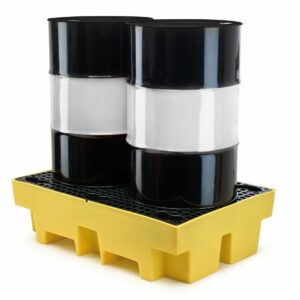 2 Drum Bunded Workfloor Spill Pallet Delivered