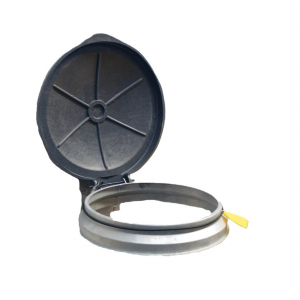 Wall Mounted Sack Holder with Lid