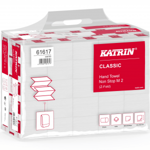 Katrin Classic Paper Hand Towel Non Stop M2 (25 sleeves x 160 towels)