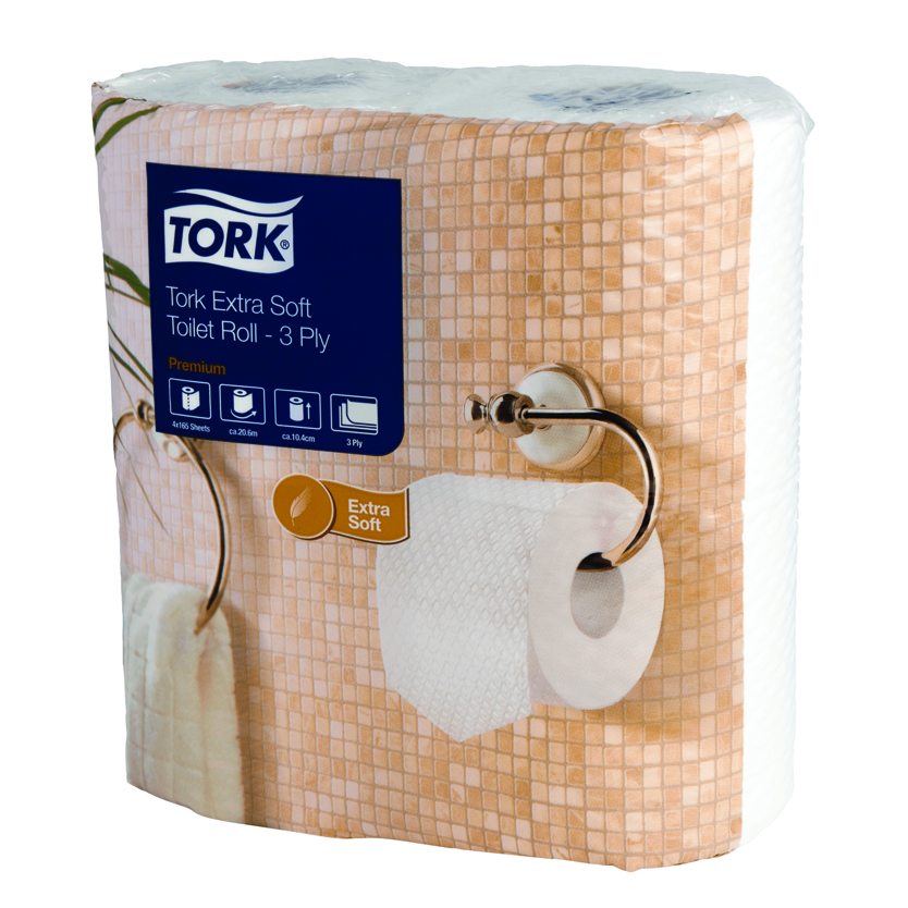 800 Tork Extra Soft 3 Ply Premium Toilet Rolls (20 cases of 40 Rolls) - Image 2